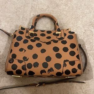 Rebecca Minkoff Tan & Black Spotted Purse